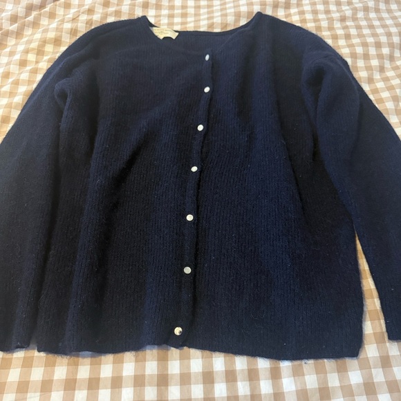 Sezane gaspard navy cardigan size medium - Picture 5 of 5